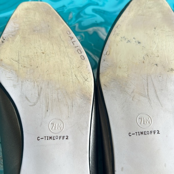 Metallic Leather Slip On Loafers Calico Made in Brazil Womens 7.5 Bronze Silver - Picture 6 of 8